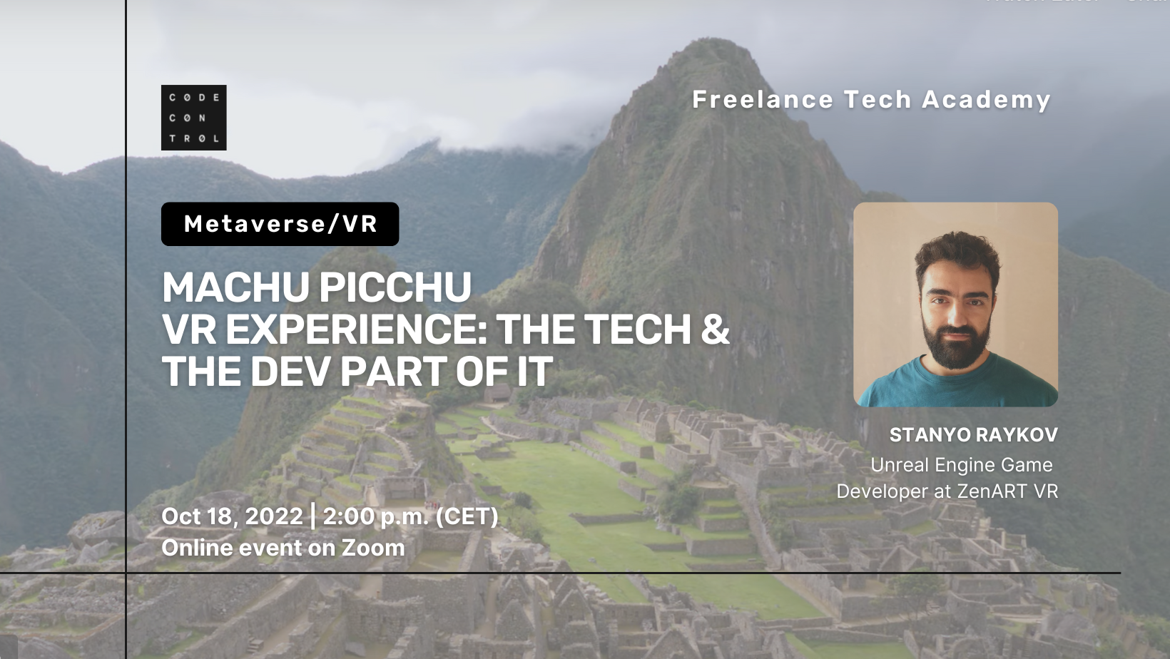 Machu Picchu  VR experience_ The Tech & the Dev part of it-1